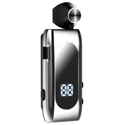 Ecouteurs Bluetooth Sans Fil Or Autonomie 20h Design Rétractable et Vibration Argent YONIS