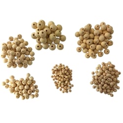 Graine Créative - Perle en bois diamètres assortis 575 pièces
