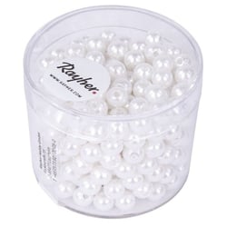 Perles blanches blanc - 5 mm - 300 pièces