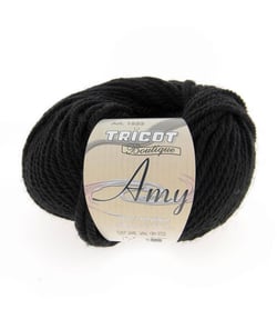 Fil à tricoter Tricot Boutique AMY - Distrifil Noir (02)