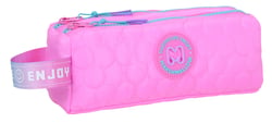 Trousse scolaire Bagtrotter 2 compartiments Marshmallow Blush rose