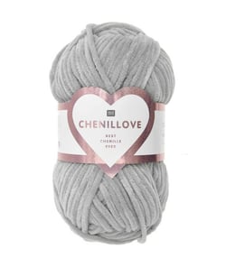 Découvrez le Confort et la Douceur de la Pelote Velours Creative Chenillove 100GR de Rico Design 13 Gris