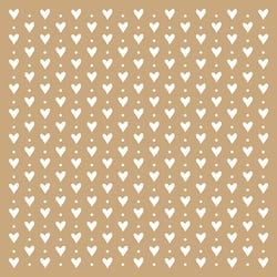 2 pochoirs kraft amour 20x20cm - Artemio