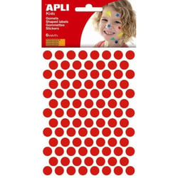 P. 6F GOMMETTES ROND DIAM 10,5MM ROUGE