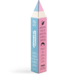 Kit 4 crayons de maquillage fins – Jaune, Rose, Turquoise, Blanc