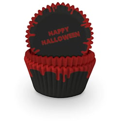 75 Caissettes à Cupcakes Halloween - BOO