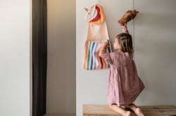 play&go - rangement mural & sac - unicorn