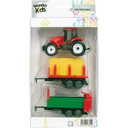 Tracteur et 2 remorques assorties - Wonderkids