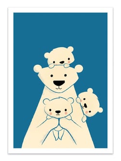 Affiche 50 x 70 cm -  Papa Bear - Jay Fleck