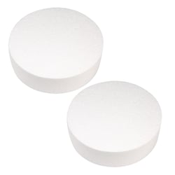 2 disques polystyrène Ø 25 cm x 7 cm