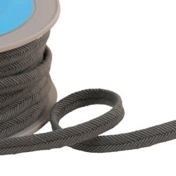 Bobine 20m double cordon fils 10mm gris moyen