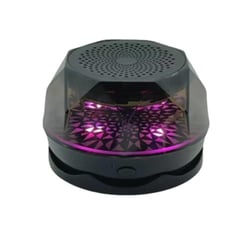 Mini Enceinte Bluetooth Sans Fil RGB Atmosphère Lumière Portable 3W 70dB Noir YONIS