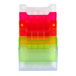 Trieur mural modulable horizontal 6 compartiments A4 - Arlequin - Exacompta