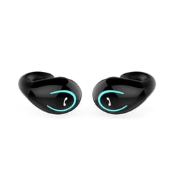 Ecouteurs Bluetooth Ultra-Légers Confortables Sécurisés Pour Sport Et Travail Noir YONIS
