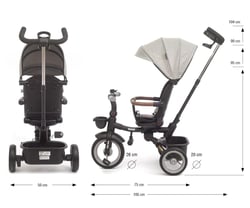 Tricycle enfant Twinkle Gris – Milly Mally