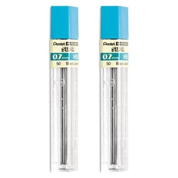 Mine de rechange pour porte-mine PENTEL - HI-POLYMER SUPER - 0,7 mm HB - Noir - Lot de 2
