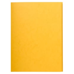 Chemise simple sans élastique avec 3 rabats carte lustrée 400gm2 - A4 - Jaune - x 25 - Exacompta