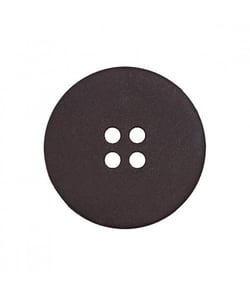 Carte de 2 boutons Loch 4 trous Noir 20mm - Union Knopf Noir