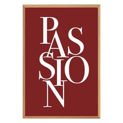Tableau mural encadré passion 65x97 cm