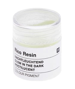 Pigments de couleur Noctilucent pour Résine - Pot de 3gr - Rico Design Jaune
