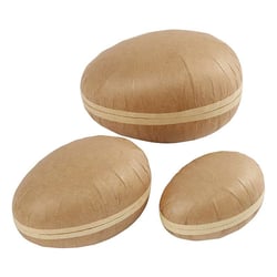 3 oeufs en carton en deux parties - 12 / 15 / 18 cm
