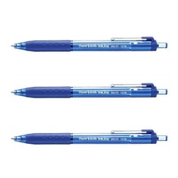Lot de 3 stylos à bille Paper Mate InkJoy 300 RT - Bleu - Pointe moyenne