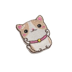 Ecusson thermocollant Asie chat 3,5cm x 3cm