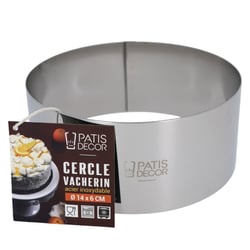 Cercle à Vacherin en inox - Hauteur 6 cm