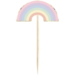 10 Pics à Cocktail - Arc-en-Ciel Pastel