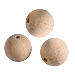 Boules en bois ø 35 mm percées 8 mm 3 pièces