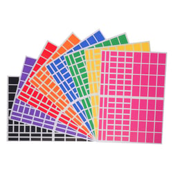 Gommettes - Rectangle - Plusieurs tailles et couleurs - 1536 stickers - Repositionnable - Cléopâtre