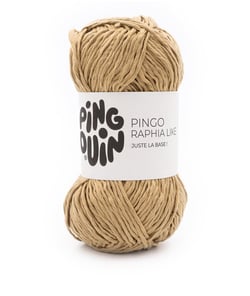 Découvrez le Fil Pingo Raphia Like de Pingouin : Un Must-Have pour Vos Projets de Décoration et d'Accessoires Naturel Marron