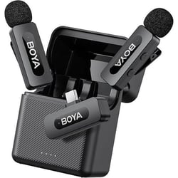 Microphone sans fil - BOYA - BY-V30 - Portée 100 m - USB-C - 2.4 GHz, 36 h boîtier
