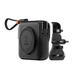 Xtorm Chargeur de Voyage 3-en-1 avec Powerbank 10000mAh 30W USB-C Modèle TravelPro Noir