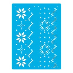 Pochoir plastique souple réutilisable 18,5 x 14,5 cm Fabrika Decoru DECORATION NOEL 438