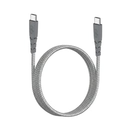 Force Power Câble Ultra-renforcé USB C/USB C 1,2m 3A Gris Gris