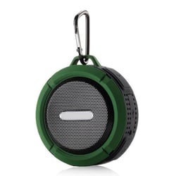 Enceinte Waterproof Bluetooth Portable IP65 Mains-Libres Son Haute Fidélité Vert YONIS