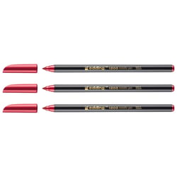 Lot de 3 feutres de coloriage pointe ronde 1-3 mm - EDDING - Rouge Métallisé