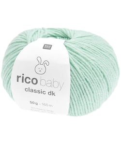 Fil layette à tricoter RICO BABY CLASSIC DK - Créez des Tenues Douces et Confortables pour Bébé - Rico Design 87 Menthe