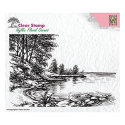 Tampon transparent scrapbooking Nellie's choice BORD DE LAC 6