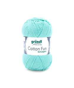 Fil à tricoter COTTON FUN - Gründl - certifié Oeko-Tex 34 Vert