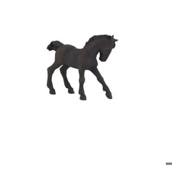 Figurine miniature - Papo - Poulain frison - Cheval noir