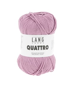 Fil à tricoter 100% coton QUATTRO - Lang Yarns 45 Violet