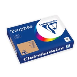 Ramette de papier CLAIREFONTAINE - 500 feuilles - Caramel - A4 - 80g