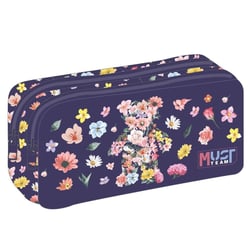 Trousse rectangulaire Floral Must 21 CM - 2 compartiments