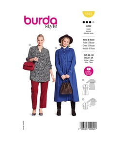 Patron Burda 5693 - Robe et chemisier taille n°FR 48-62