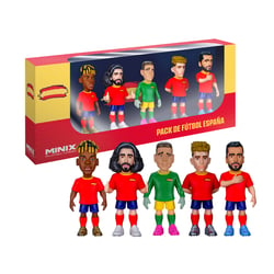 Pack de Figurines Minix 7 cm - Espagne - Coupe du Monde - Fermín, Williams, Merino, Cucurella, Simon
