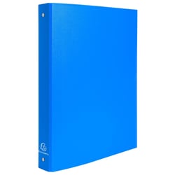 Classeur rembordé polypropylène 4 anneaux 30mm - A4 - Bleu clair - x 20 - Exacompta