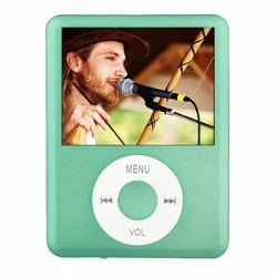 Lecteur MP4 Écran 1.8 Pouces FM Radio E-Book Calendrier Noir Vert YONIS