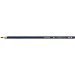 Crayon graphite FABER-CASTELL Goldfaber - Lot de 12 - Hexagonal - Dureté 3B